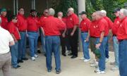 Singing at the Kane County Cougars 1